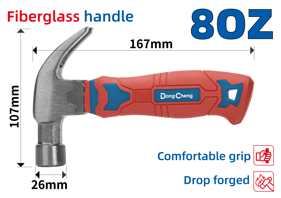 Мини-молоток гвоздодёр 8 oz HD100410 Мини-молоток гвоздодёр 8 oz HD100410