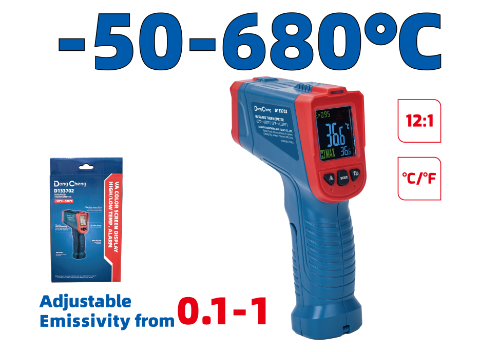 Инфракрасный термометр -50…680℃ HD133702 Инфракрасный термометр -50…680℃ HD133702