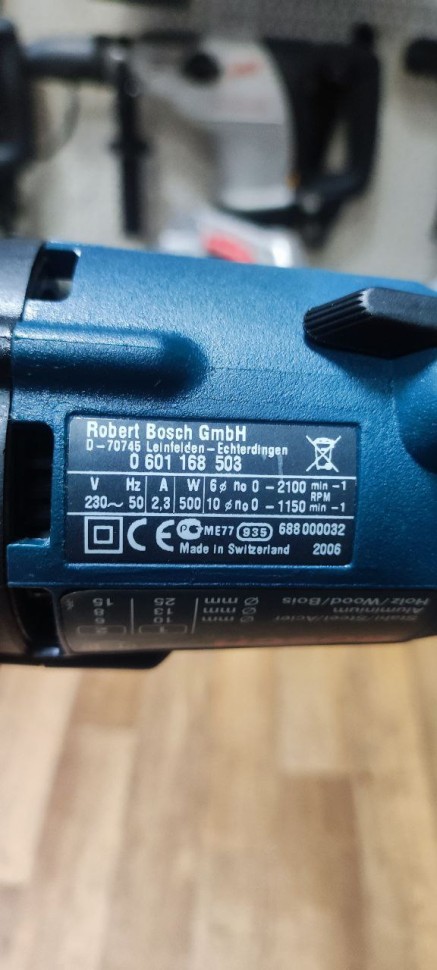 Дрель ударная 0601168568 Bosch GBM 10-2 RE
