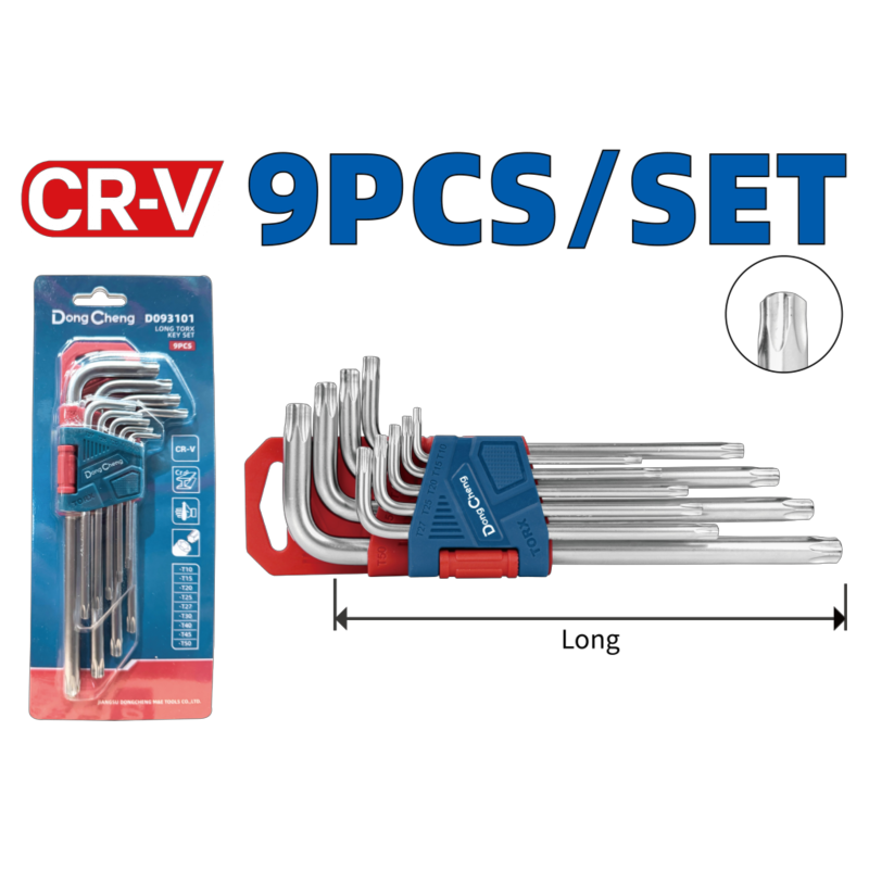 Набор длинных ключей Torx 9 шт HD093101