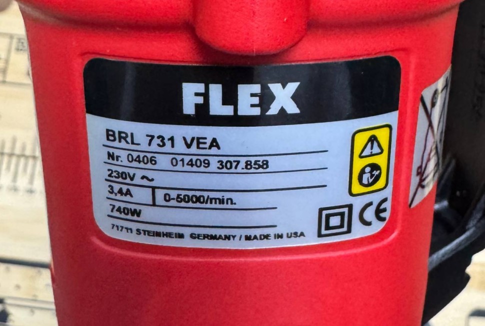 Электрический шуруповерт с ограничителем глубины. BRL731VEA FLEX