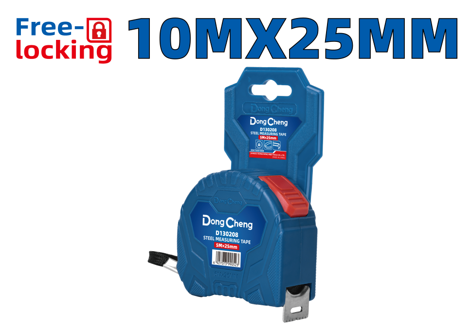 Рулетка стальная 10 м × 25 мм HD130210