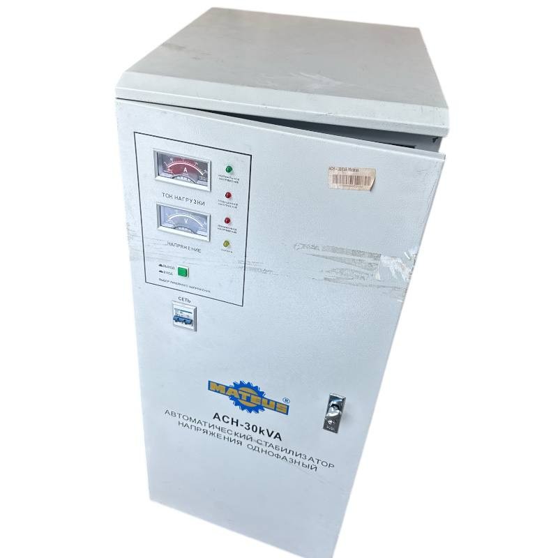 Стабилизатор напряжения (однофазный) ACH-30KVA Mateus (Аналоговый вольтметр)