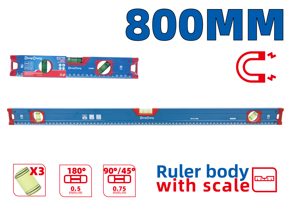 Уровень строительный 800 мм HD131106