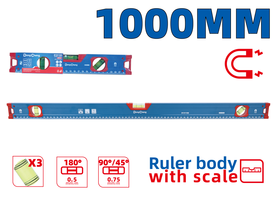 Уровень строительный 1000 мм HD131107