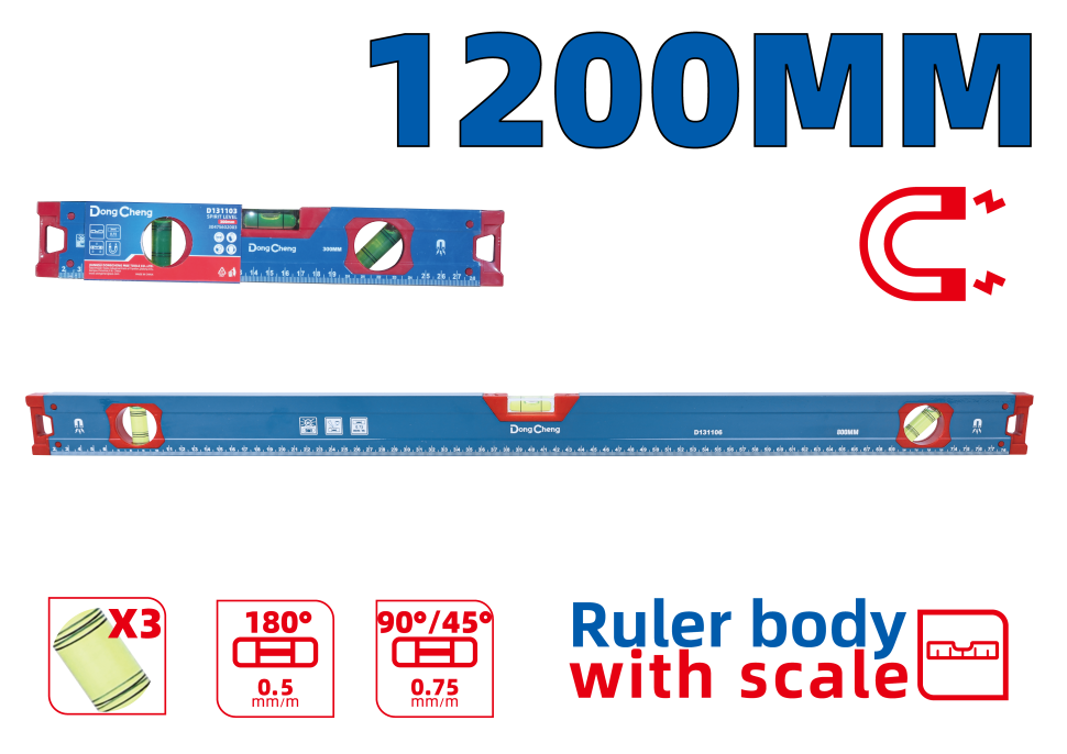 Уровень строительный 1200 мм HD131108 Уровень строительный 1200 мм HD131108