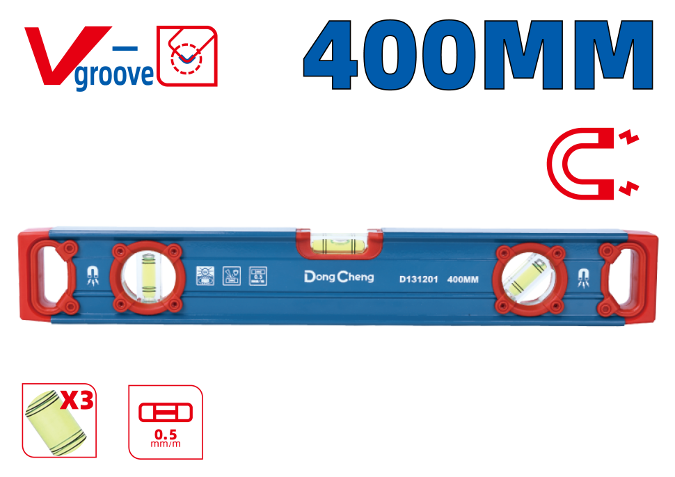 Уровень строительный 400 мм HD131201