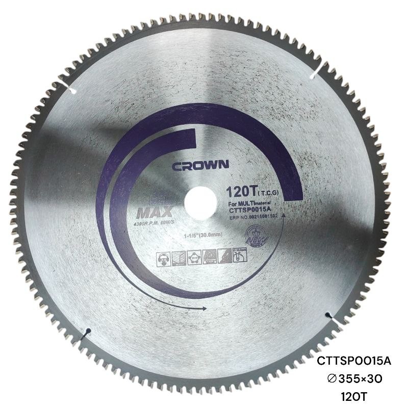 Диск пильный по металлу (355х3х30 мм; 120 зуб.)CTTSP0015A CROWN