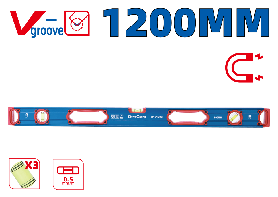 Уровень строительный 1200 мм HD131205 Уровень строительный 1200 мм HD131205