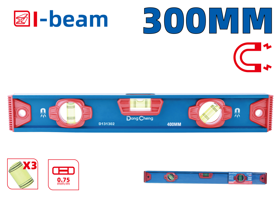 Уровень строительный 300 мм HD131301