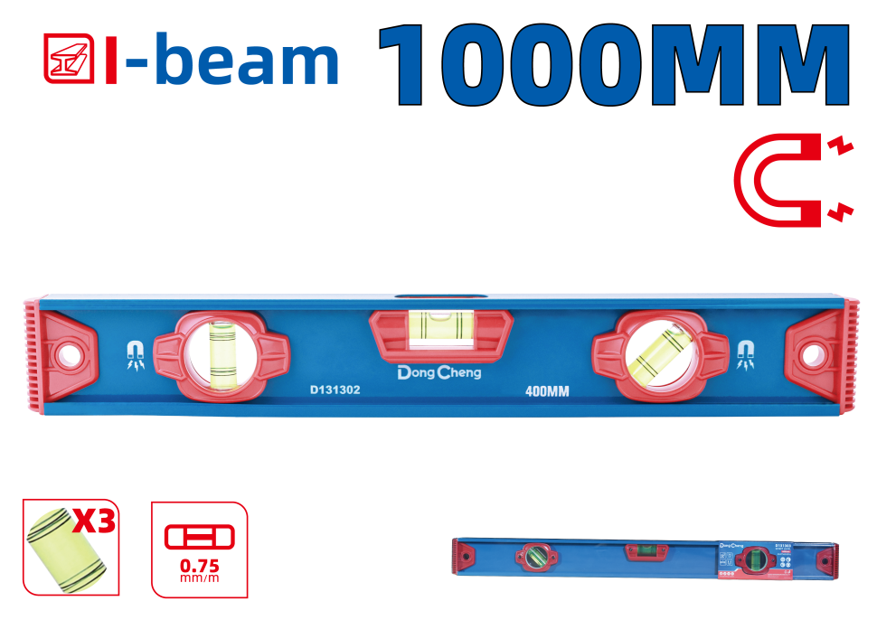 Уровень строительный 1000 мм HD131305 Уровень строительный 1000 мм HD131305